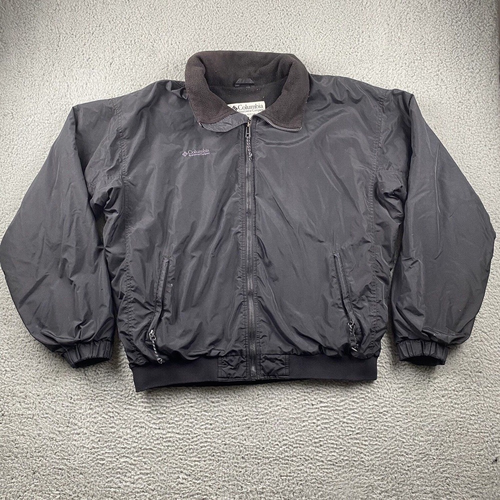 Columbia Sportswear Company Men’s Jacket XL Tall Zip Black Long Sleeve Bomber